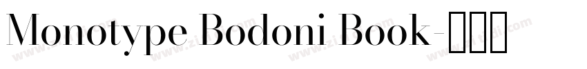 Monotype Bodoni Book字体转换
